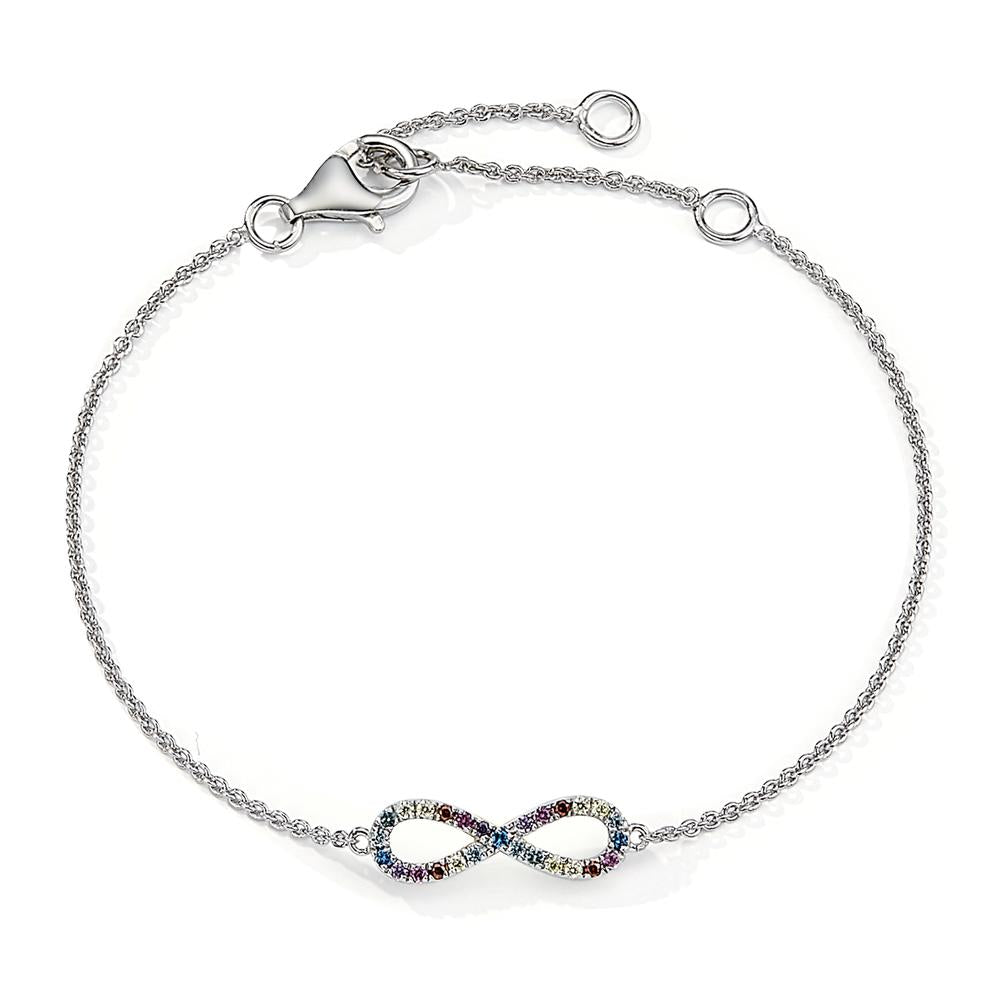 Pulsera Plata Rodio plateado Infinito 14-18 cm