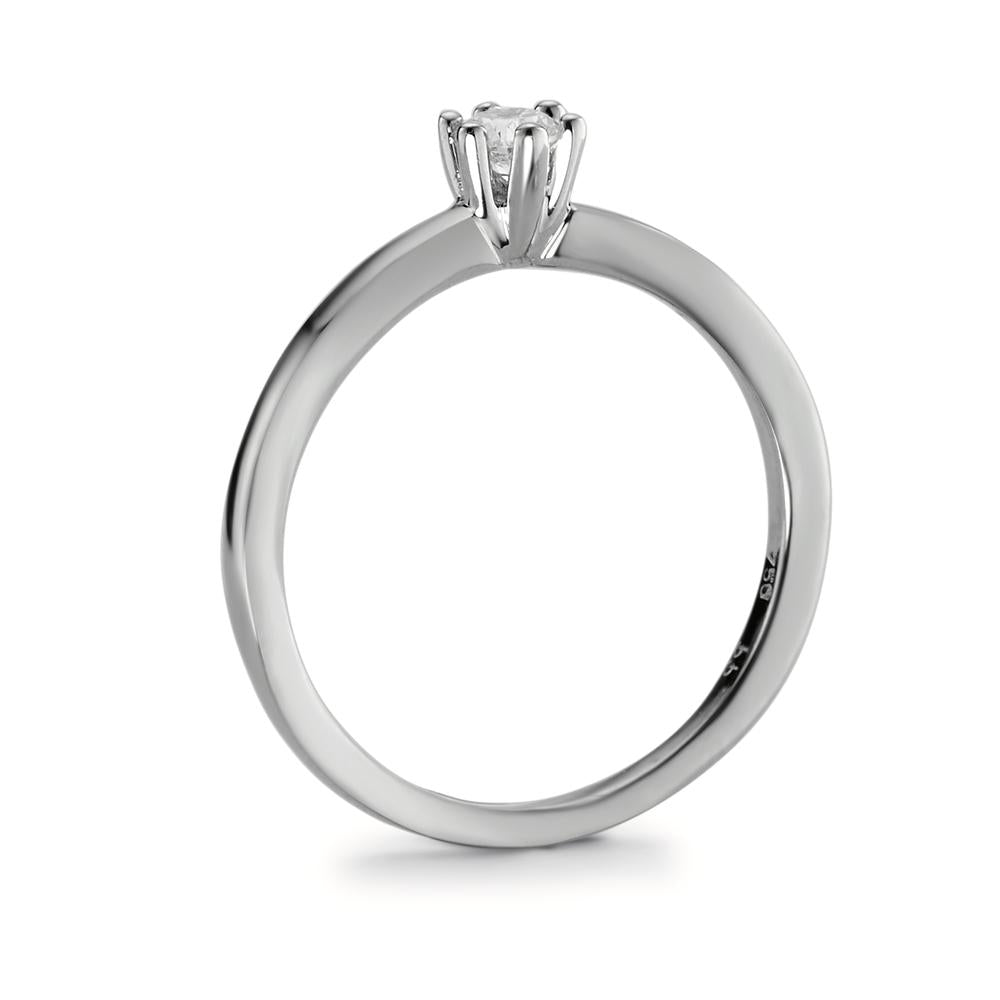 Anillo solitario 950 platino Diamante 0.15 ct, w-si