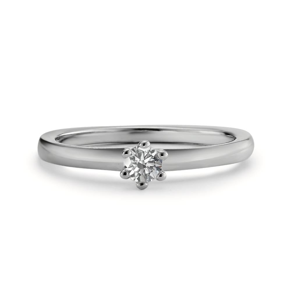 Anillo solitario 950 platino Diamante 0.15 ct, w-si