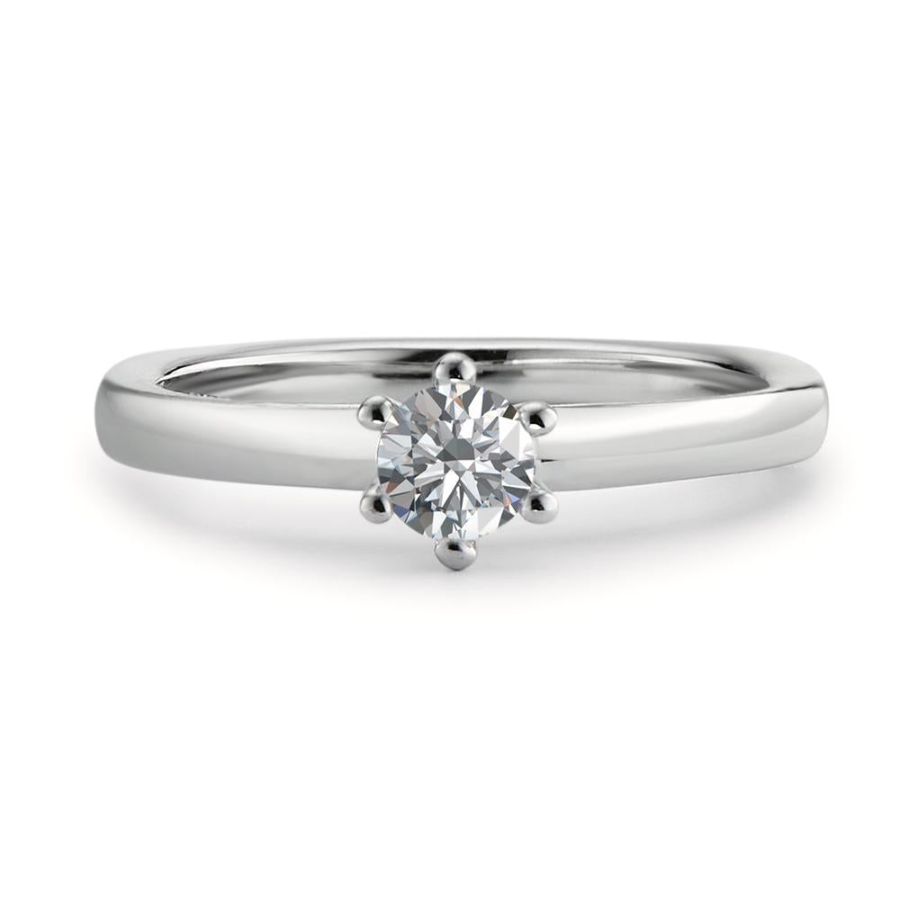 Anillo solitario 950 platino Diamante blanco, 0.20 ct, [Brillant], w-si