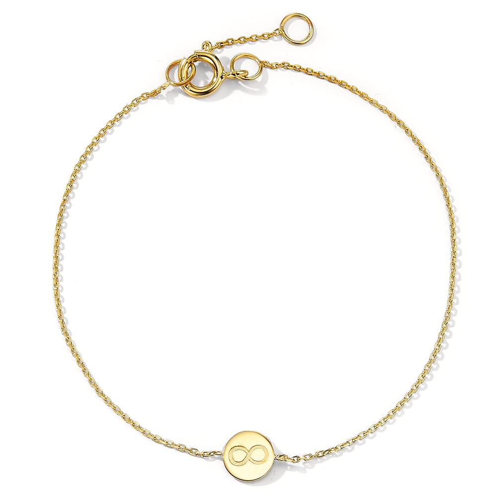 Pulsera Oro amarillo de 585/14 kt. Infinito 17-19 cm