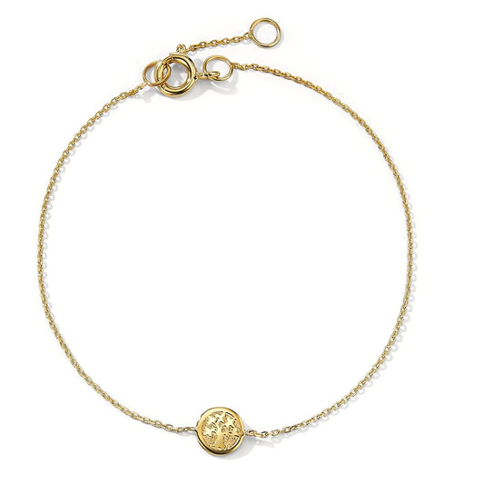 Pulsera Oro amarillo de 585/14 kt. árbol de la vida 17-19 cm