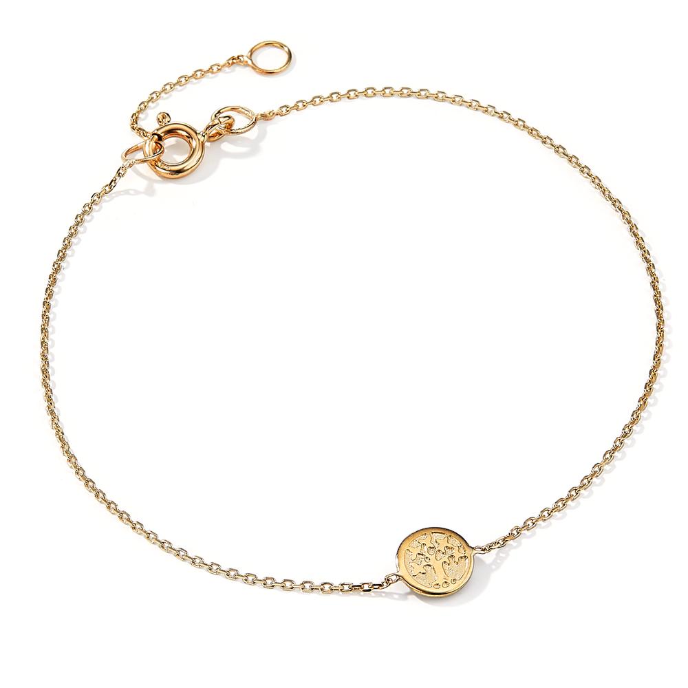 Pulsera Oro amarillo de 585/14 kt. árbol de la vida 17-19 cm