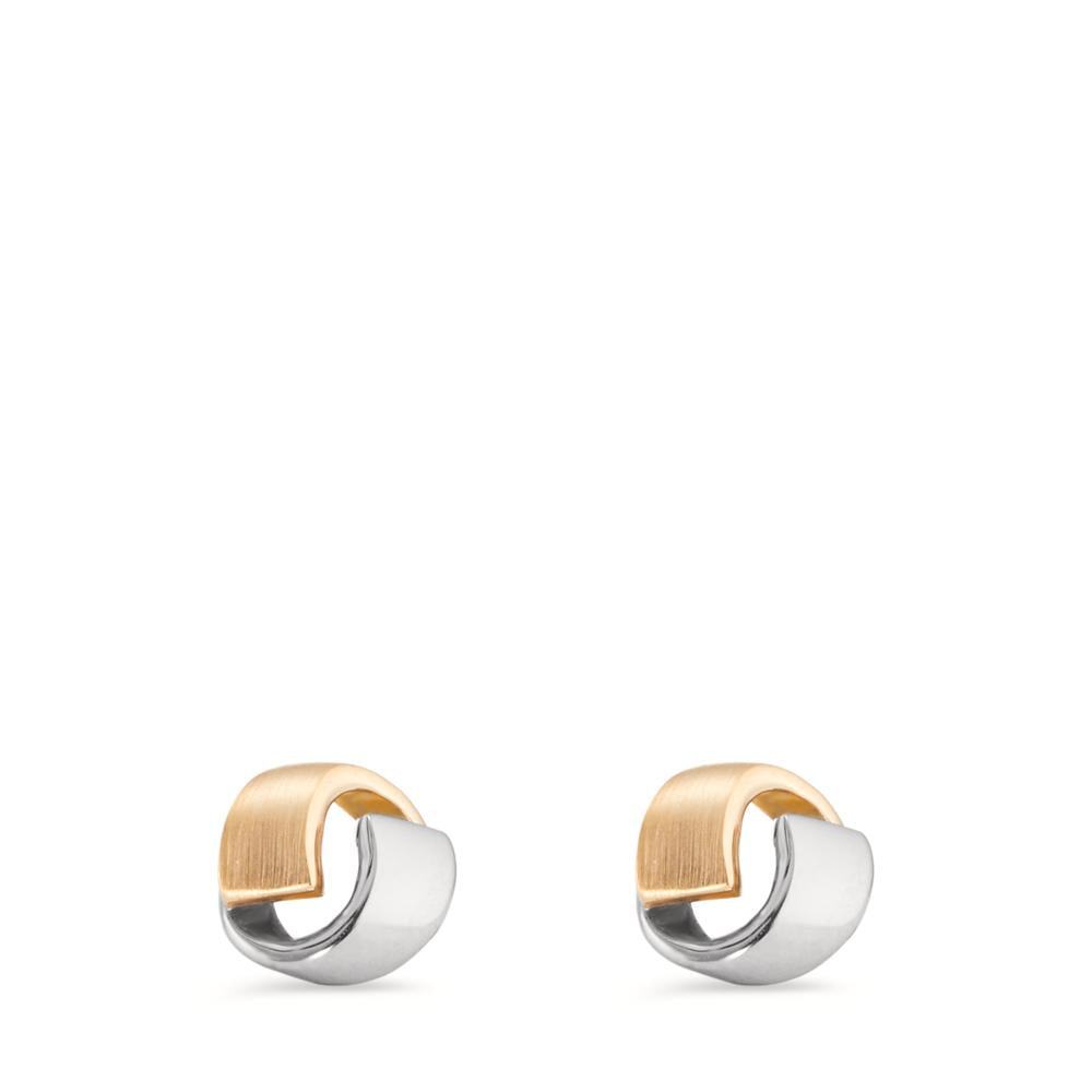 Pendientes Oro amarillo de 375/9K, Oro blanco de 375/9 quilates Ø7 mm