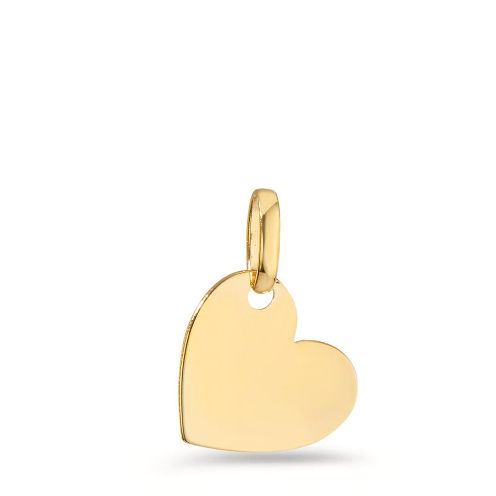 Colgante grabado Oro amarillo de 585/14 kt. Corazón Ø11 mm