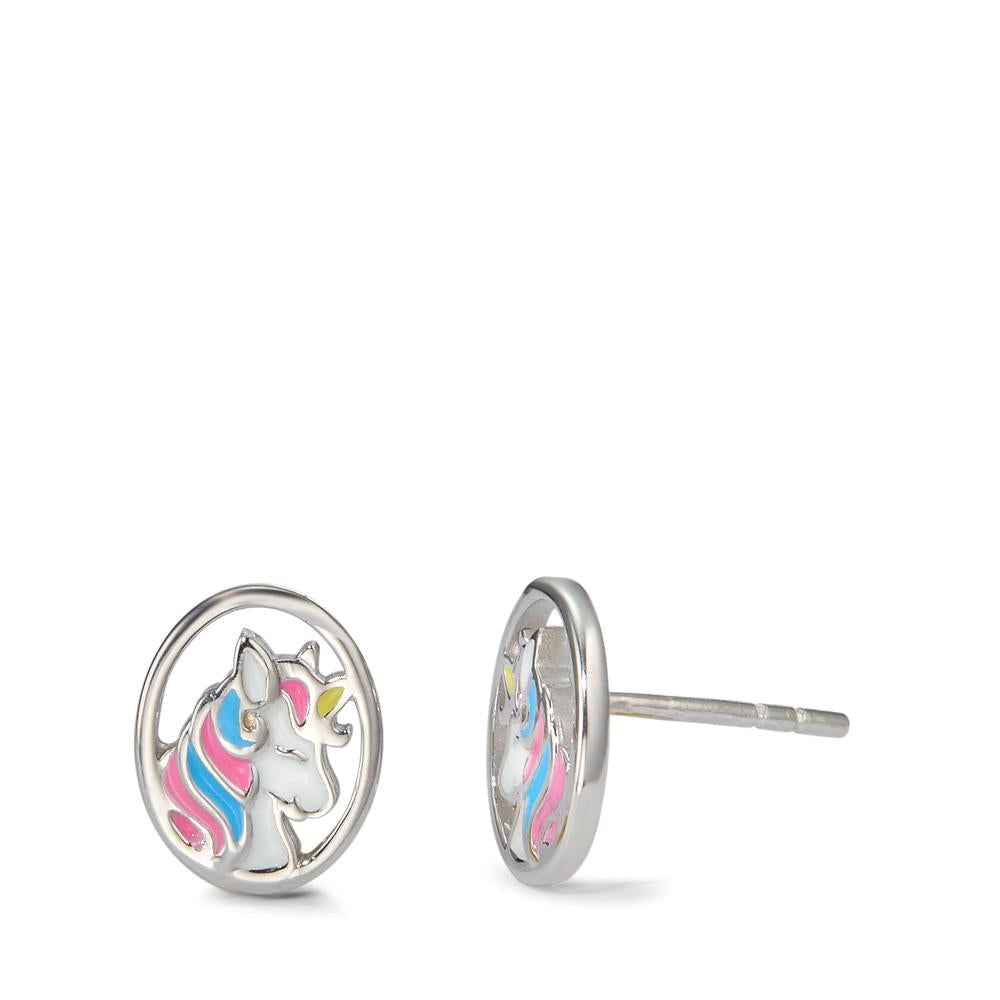 Pendientes Plata Rodio plateado Unicornio