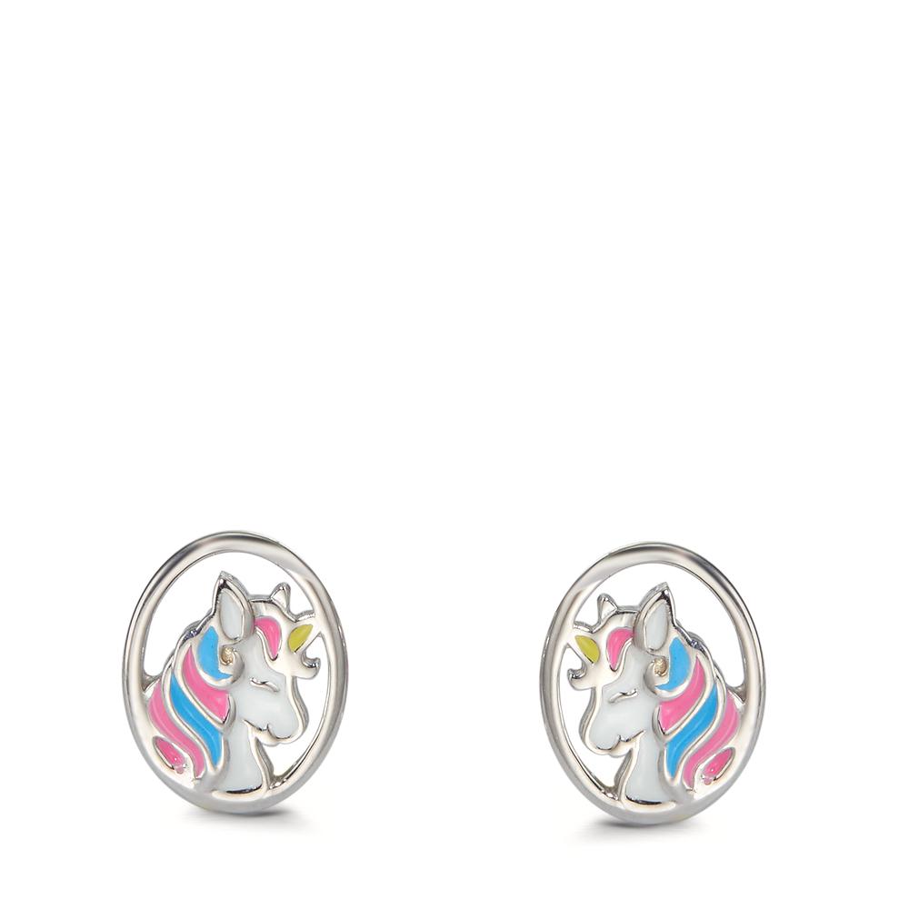 Pendientes Plata Rodio plateado Unicornio