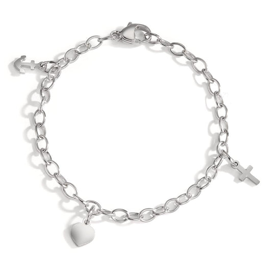 Pulsera Plata Rodio plateado 16 cm