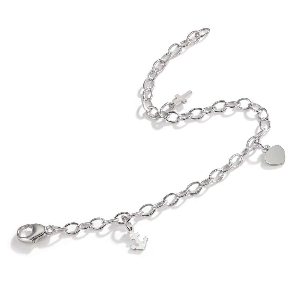 Pulsera Plata Rodio plateado 16 cm