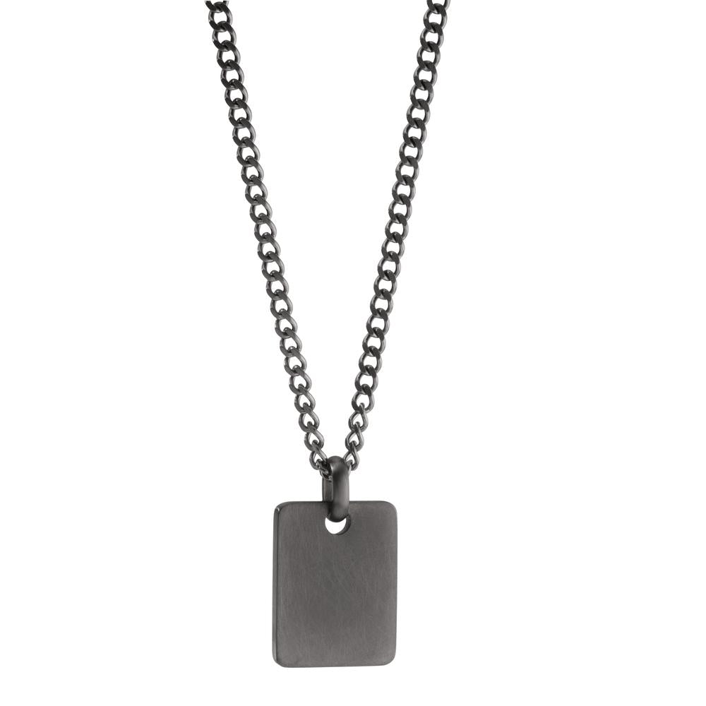 Collar con colgante Acero inoxidable Gris Recubierto de IP 60 cm