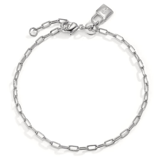 Pulsera Plata Circonita Rodio plateado Cerrar 16.5-18.5 cm