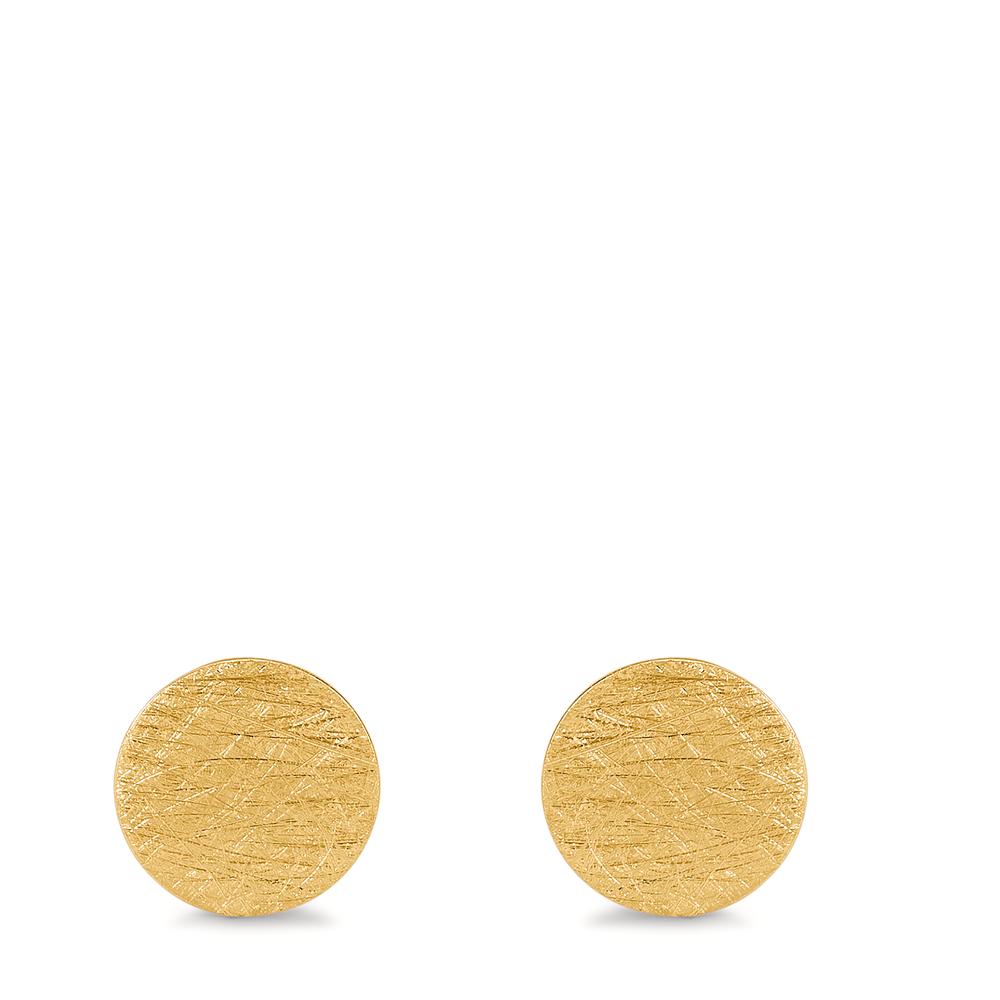 Pendientes Plata Amarillo Dorado Ø8 mm