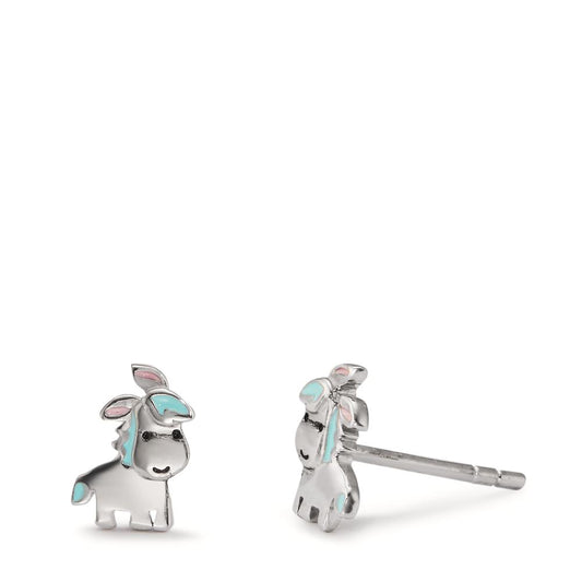 Pendientes Plata Rodio plateado poni