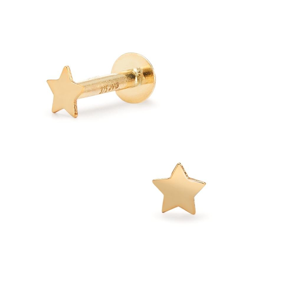 Piercing Oro amarillo de 375/9K estrella Ø3.5 mm