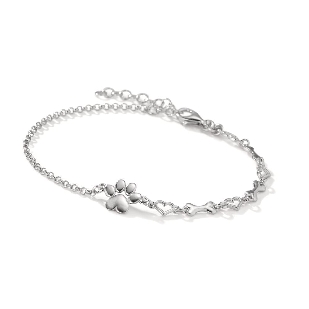 Pulsera Plata Rodio plateado pata 17-20 cm