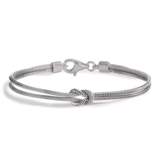 Pulsera Plata Rodio plateado nodo 19 cm