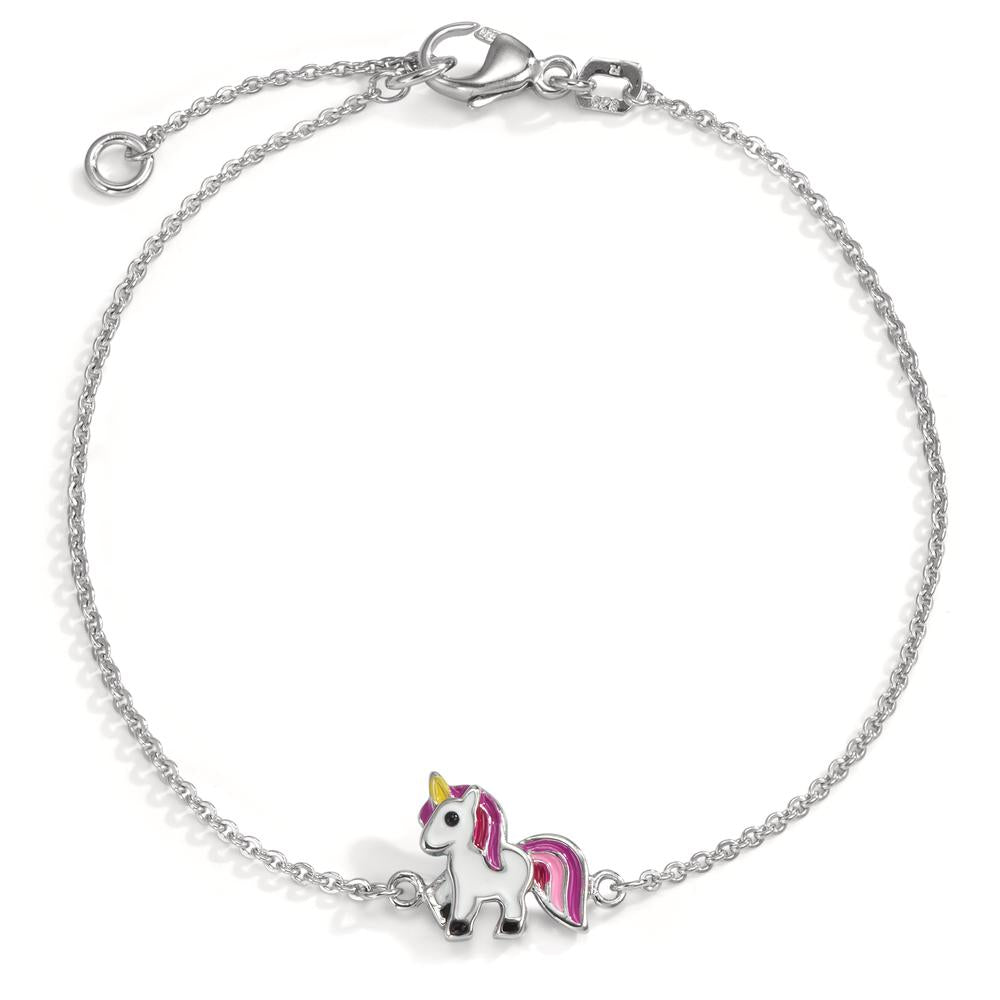 Pulsera Plata Rodio plateado Unicornio 15-17 cm