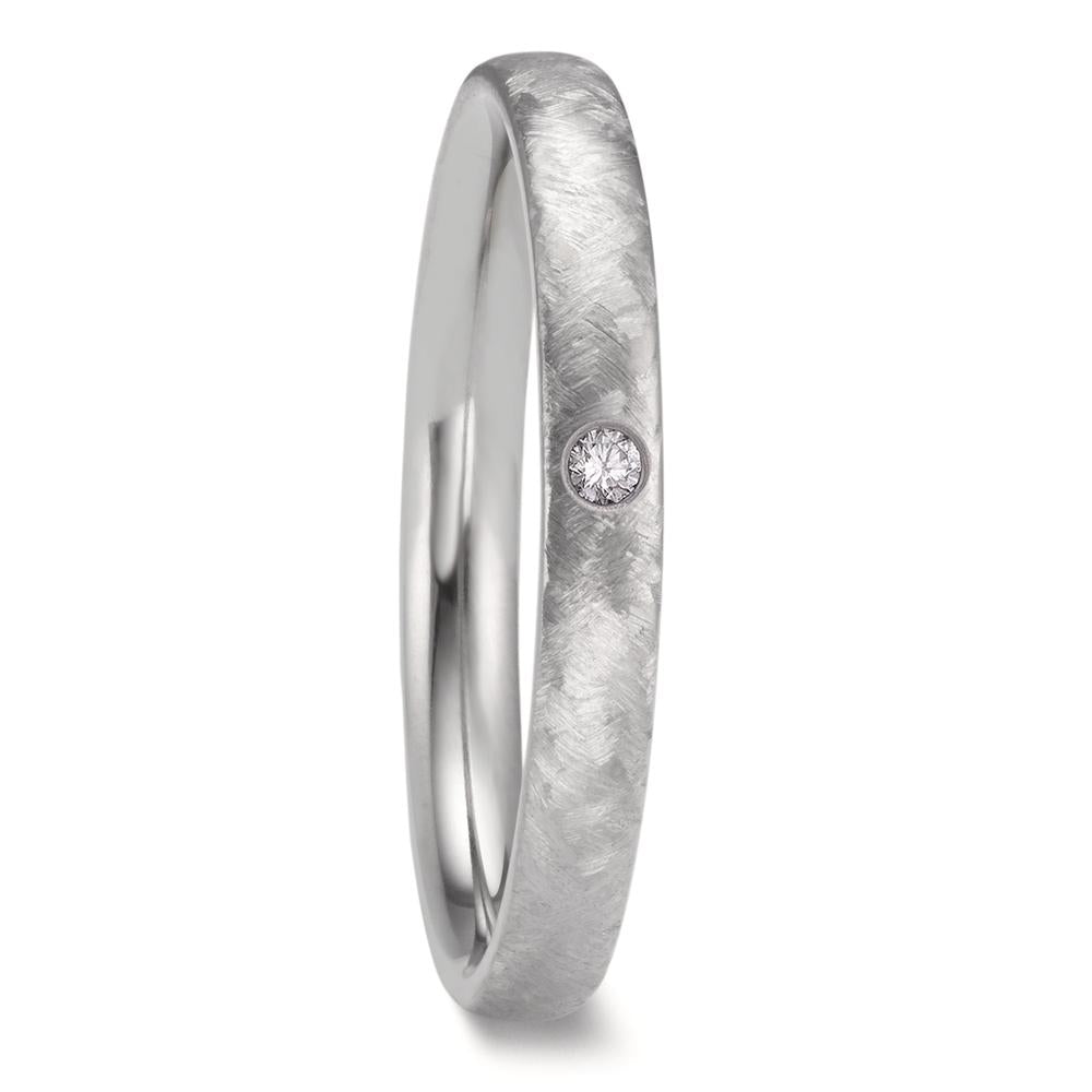 Anillo de pareja Circonio Diamante 0.03 ct, w-si