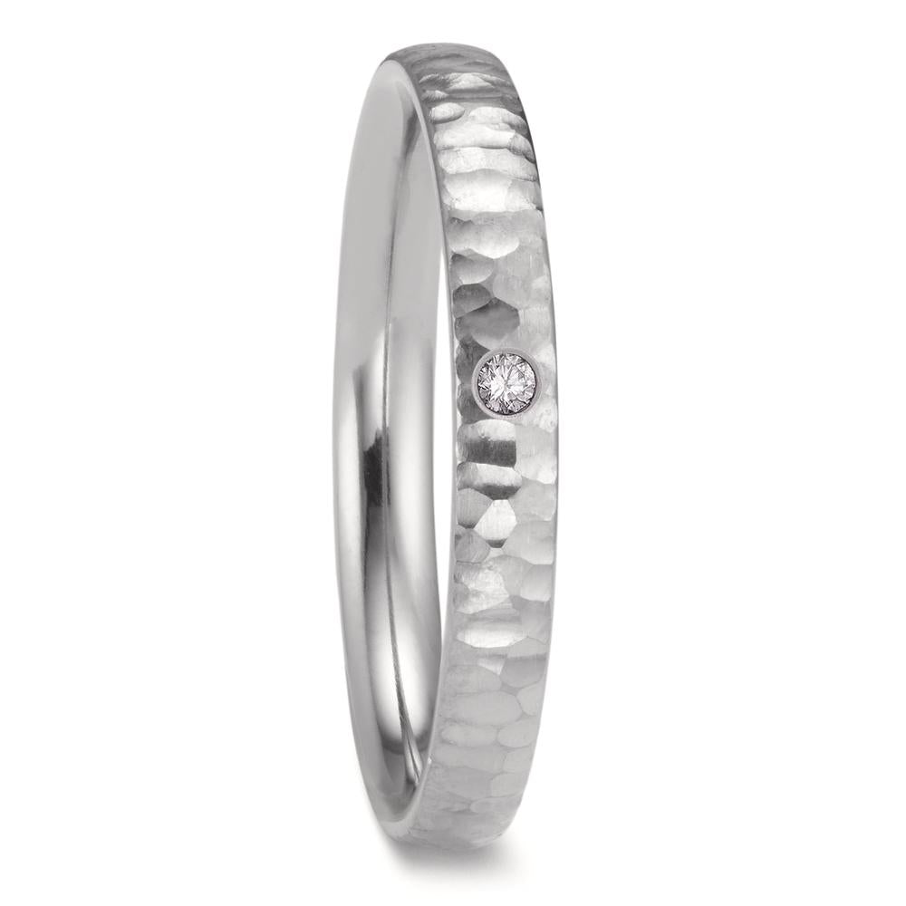 Anillo de pareja Circonio Diamante 0.02 ct, w-si