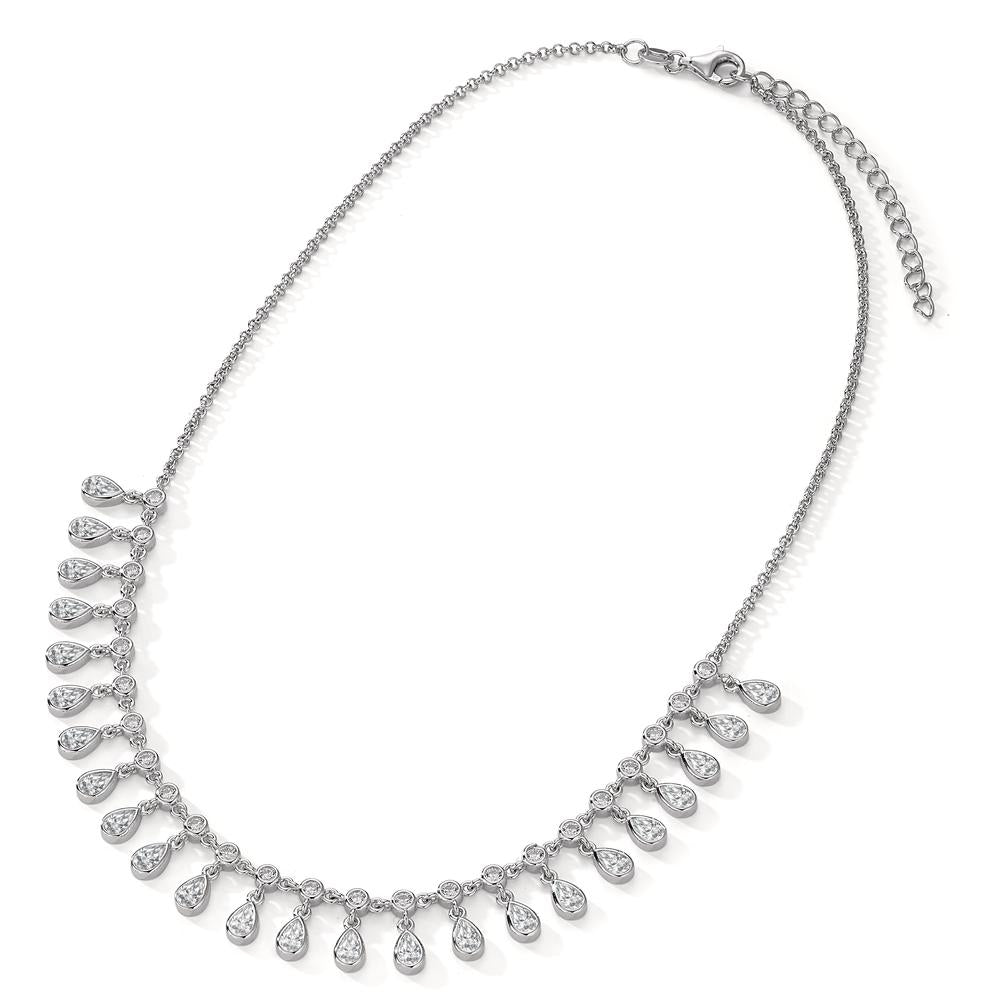 Collar Plata Circonita Rodio plateado 36-41 cm