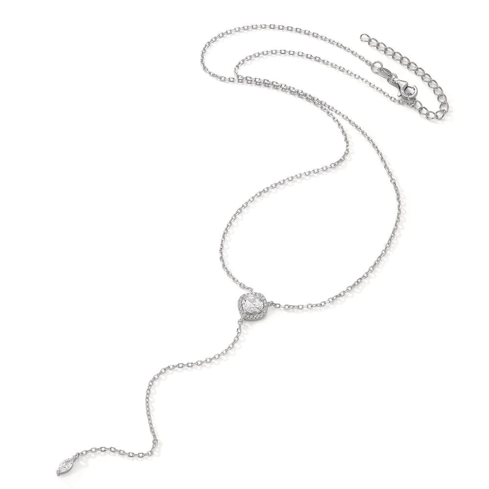 Collar Plata Circonita Rodio plateado 40-45 cm