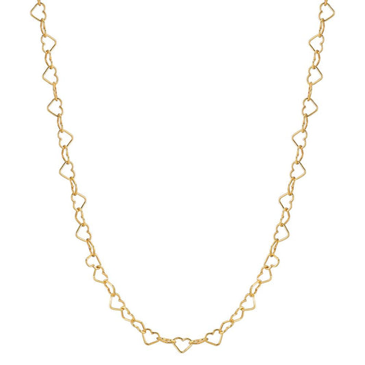 Bodychain Plata Amarillo Dorado Corazón 70 cm