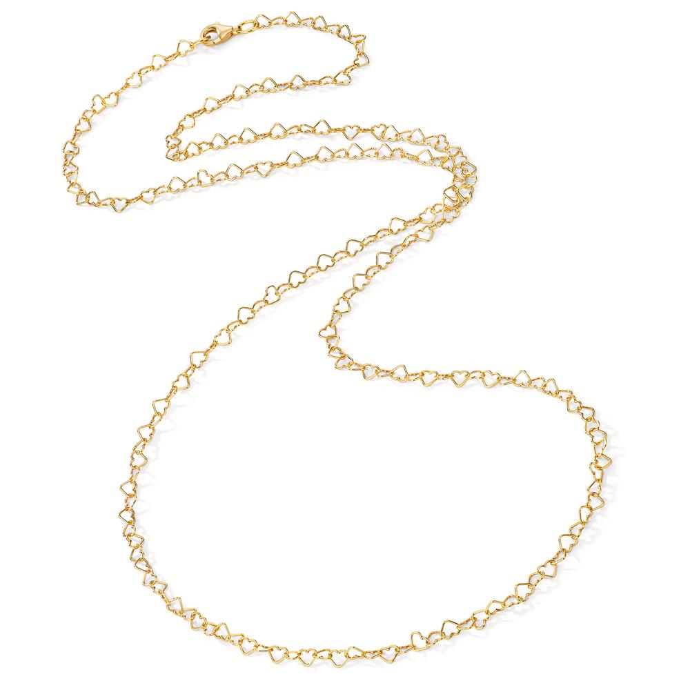 Bodychain Plata Amarillo Dorado Corazón 70 cm