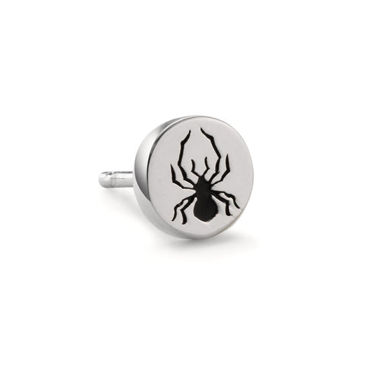 Pendientes 1ud Plata Esmaltado Araña Ø7 mm