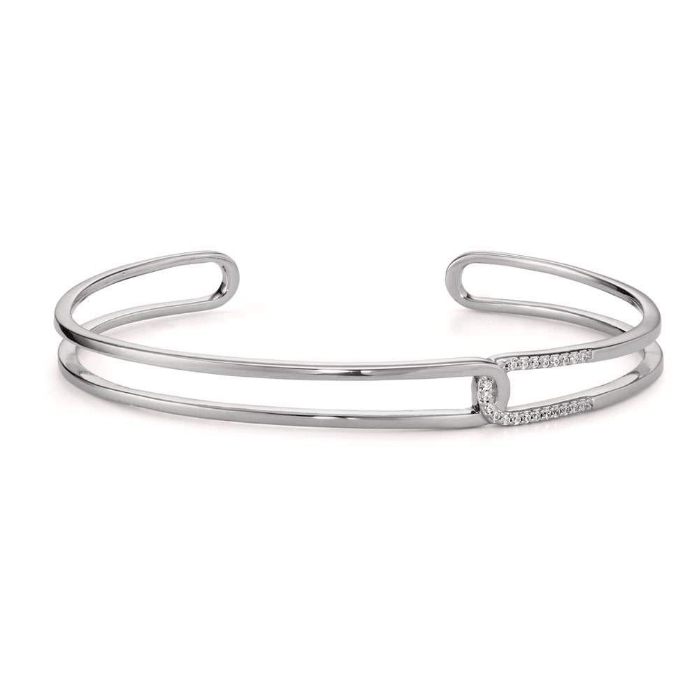 Brazalete Plata Circonita Rodio plateado Ø50 mm