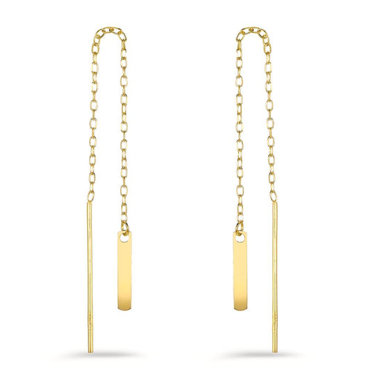 Aretes 750/oro amarillo de 18 quilates