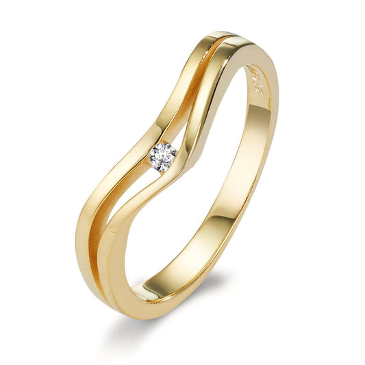 Anillo de dedo Oro amarillo de 375/9K Circonita