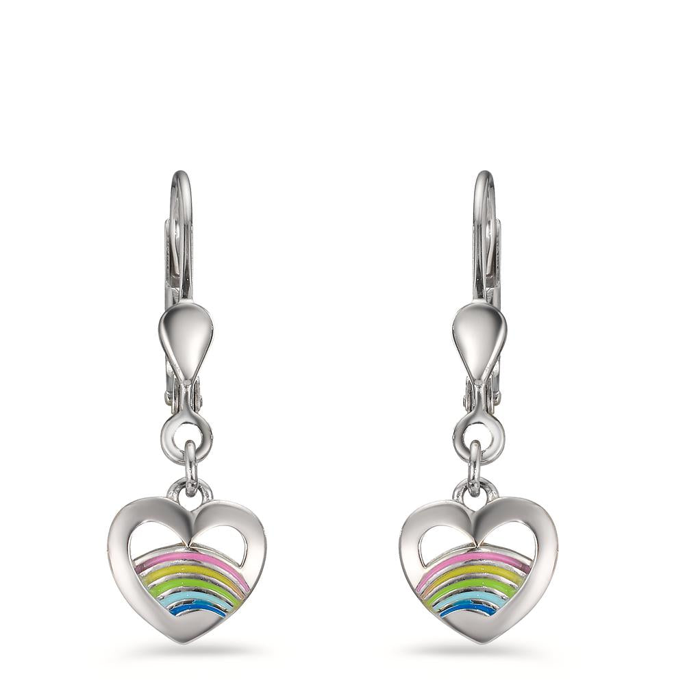 Pendientes Plata Rodio plateado Corazón