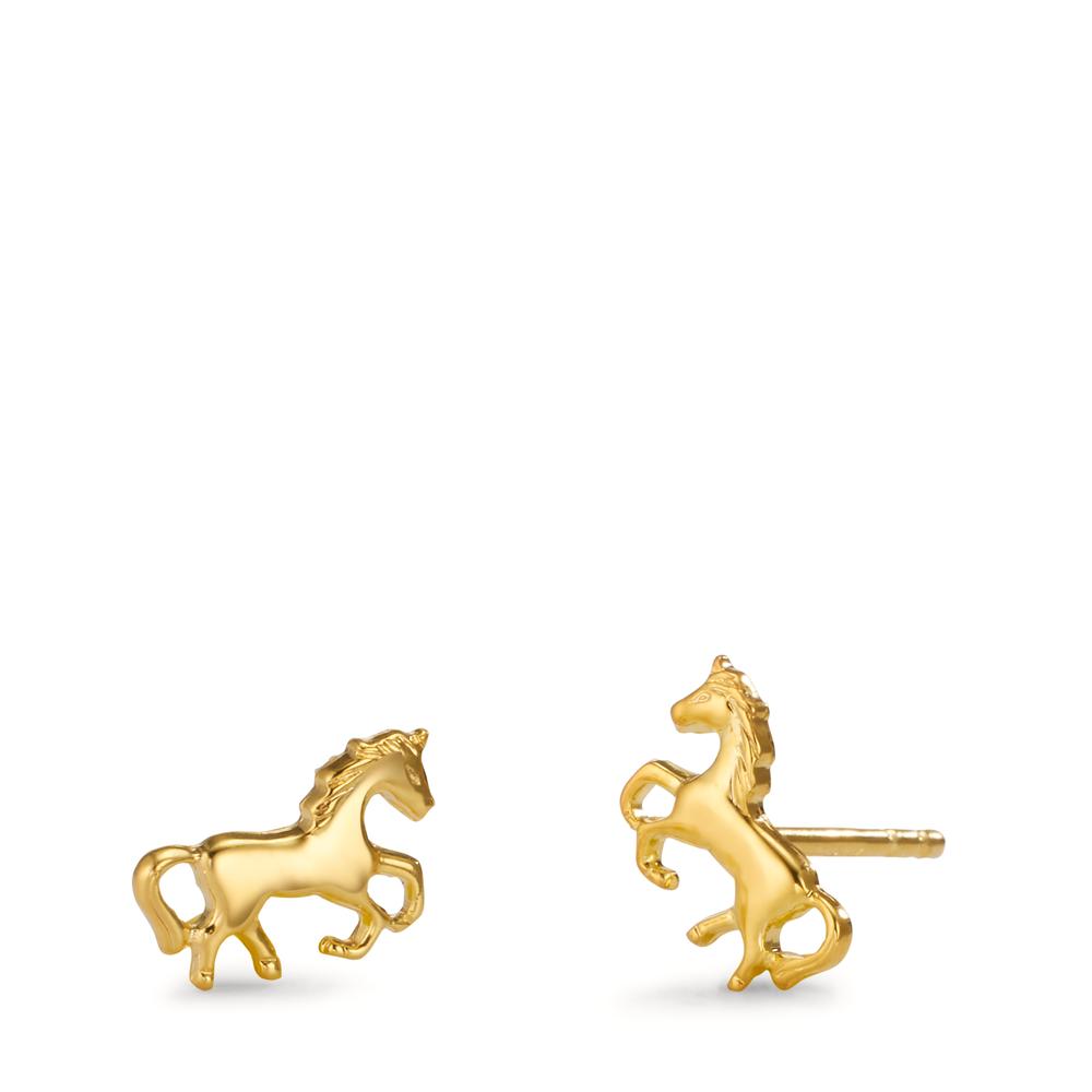 Pendientes 750/oro amarillo de 18 quilates Caballo