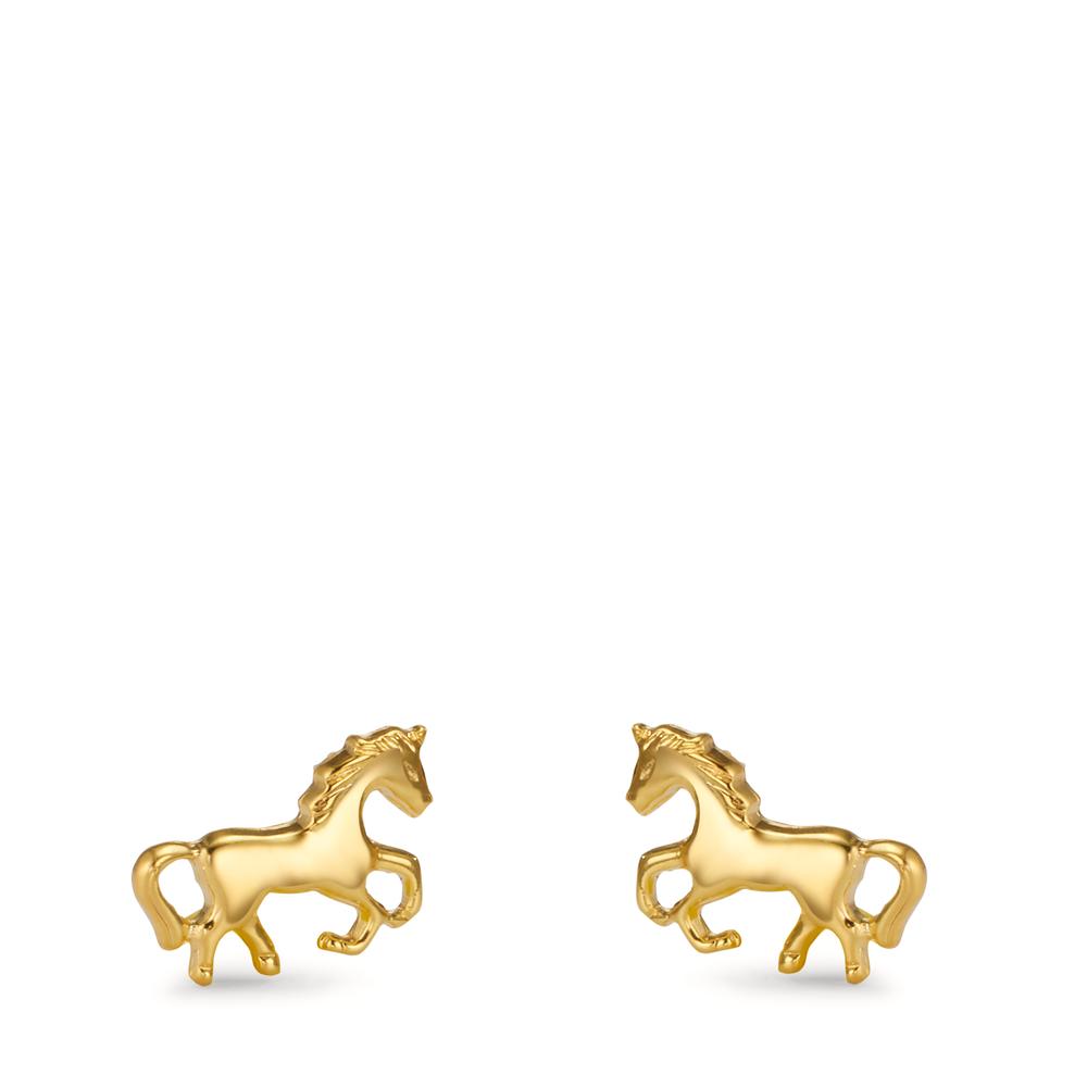 Pendientes 750/oro amarillo de 18 quilates Caballo