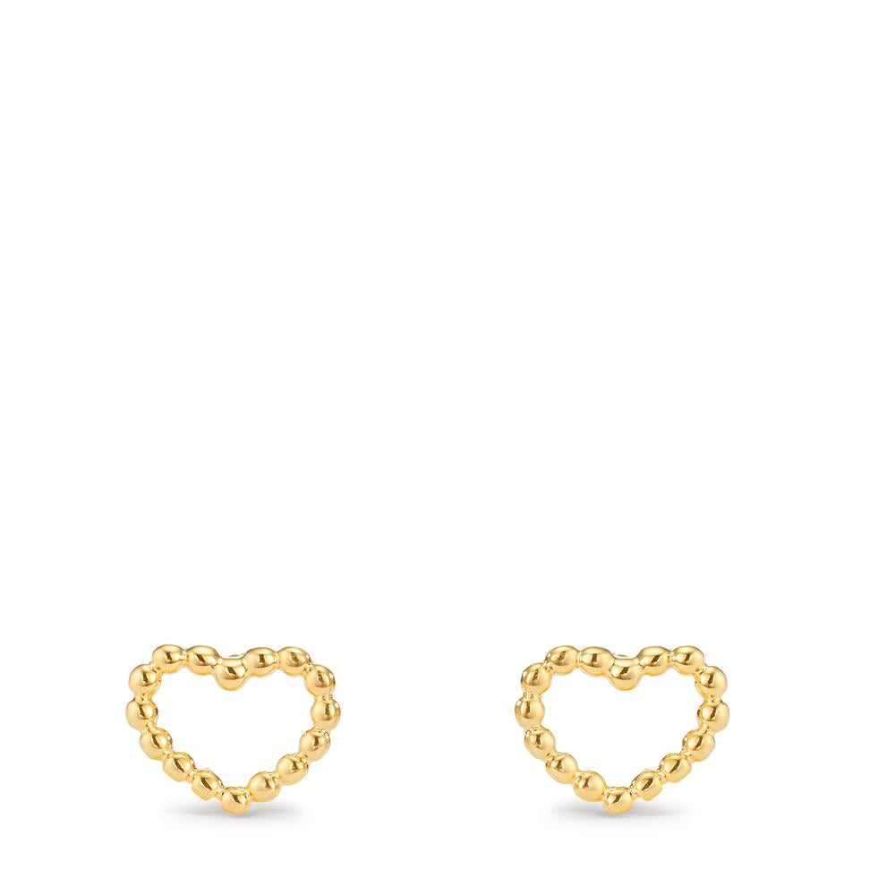 Pendientes Oro amarillo de 375/9K Corazón Ø7.5 mm