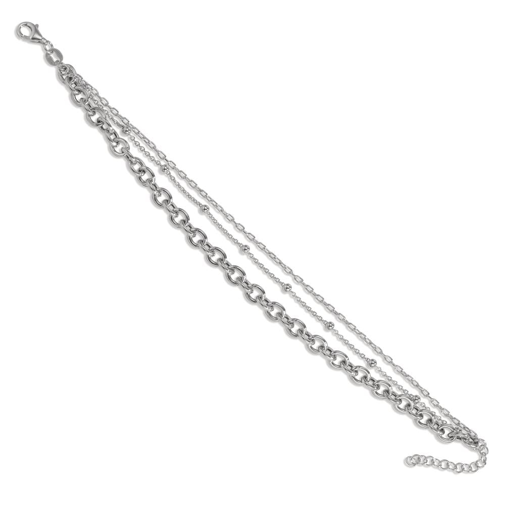 Pulsera Plata Rodio plateado 17-19 cm