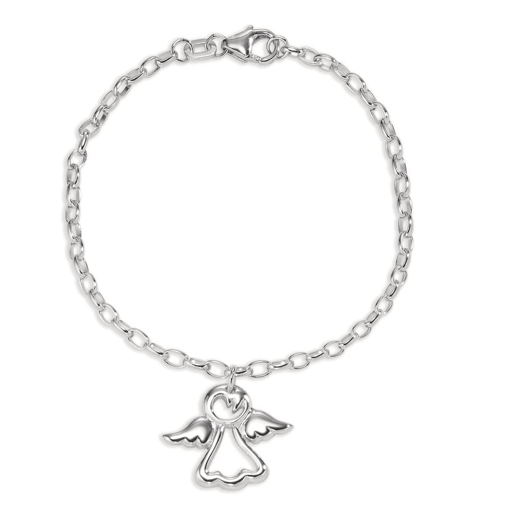 Pulsera Plata Rodio plateado Ángel 16 cm