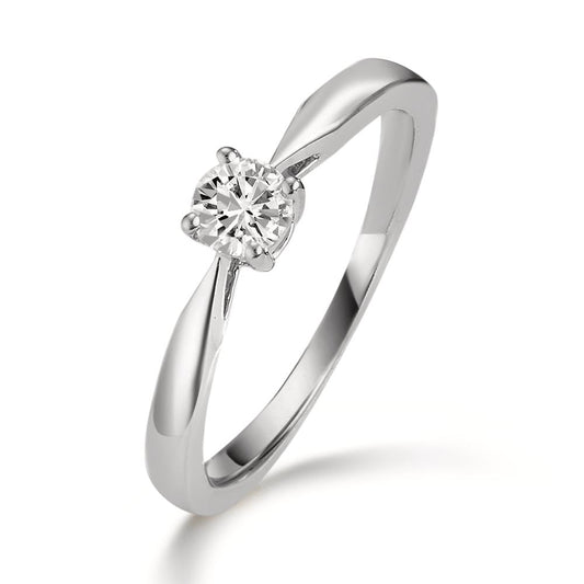 Anillo solitario 950 platino Diamante 0.25 ct, w-si