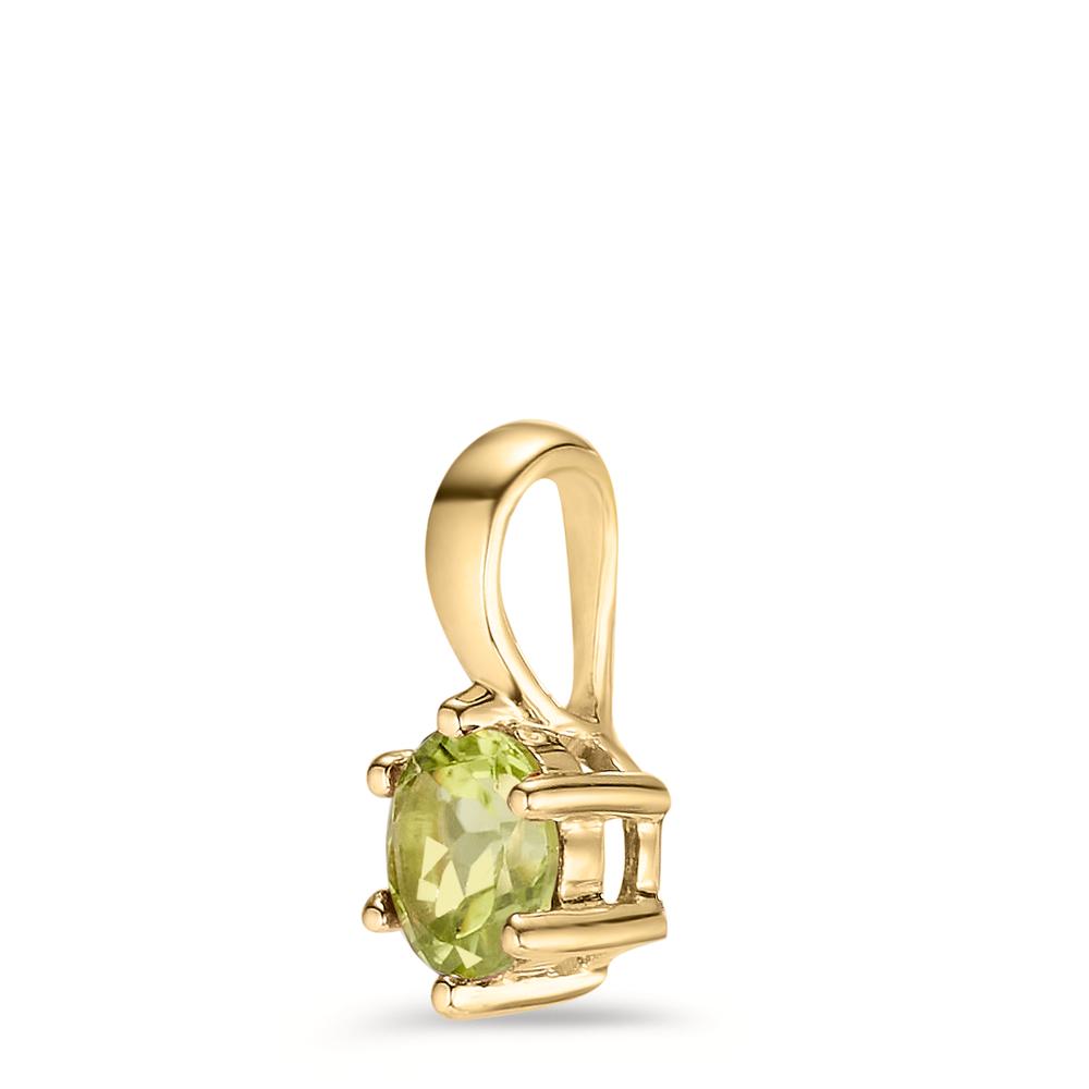 Colgante Oro amarillo de 375/9K Peridoto Ø5.5 mm