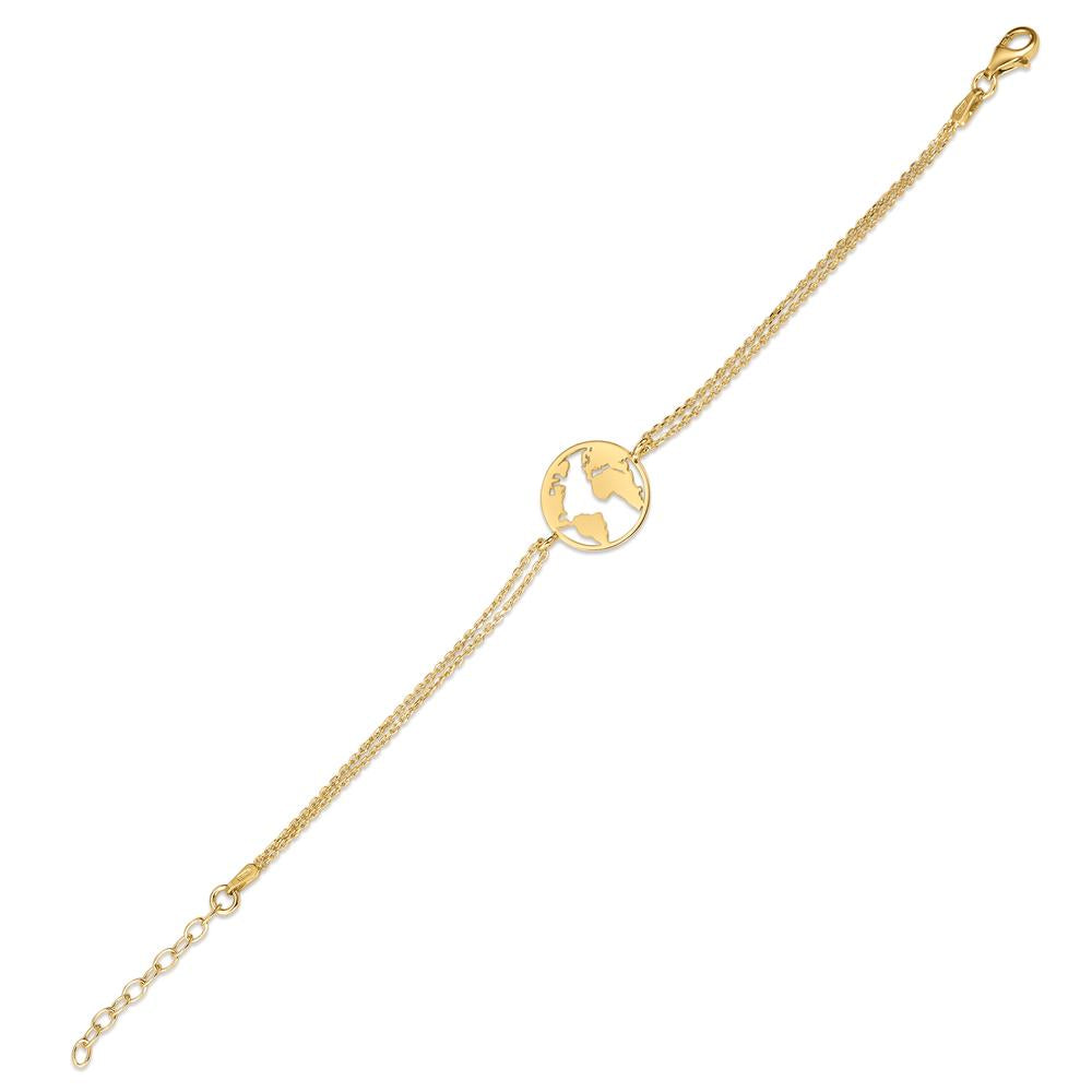 Pulsera Plata Amarillo Dorado globo 16-19 cm