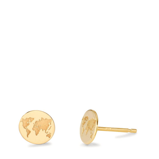 Pendientes Plata Amarillo Dorado globo