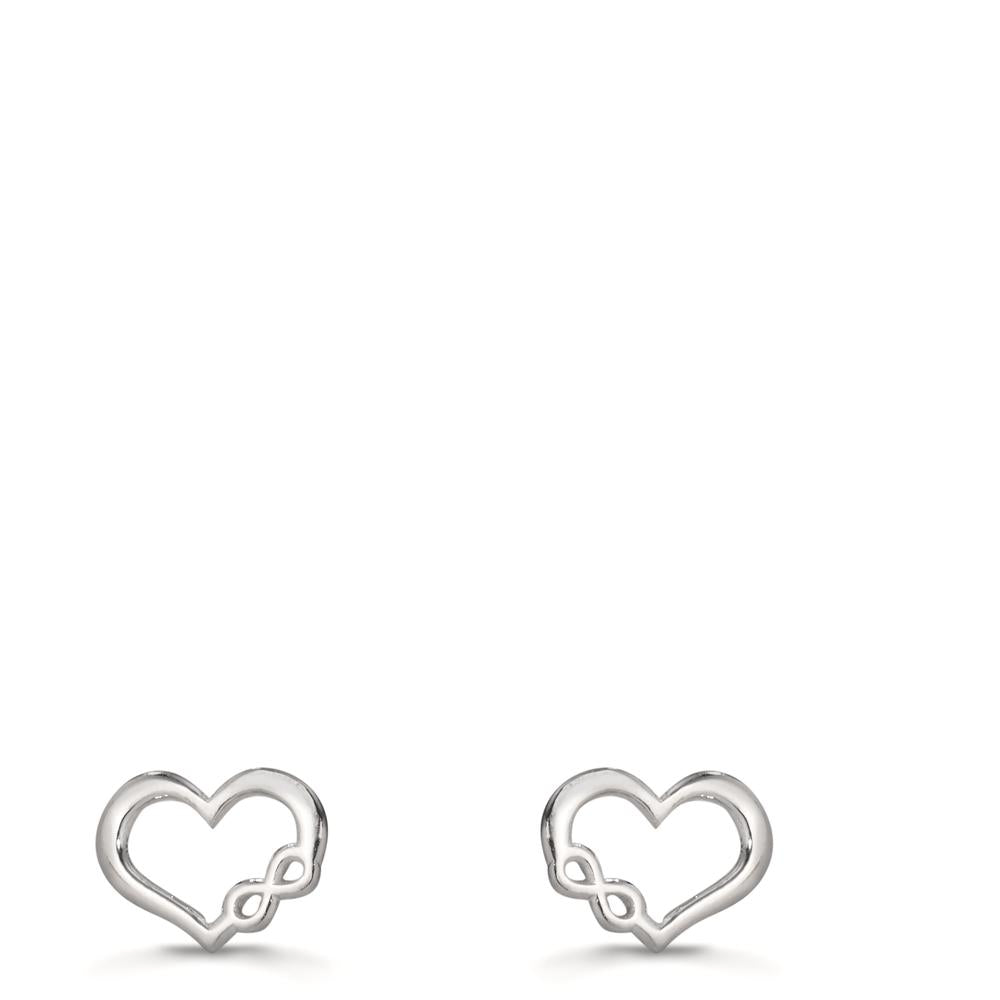 Pendientes Plata Rodio plateado Corazón